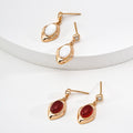 Golden Rhombus Four - Petal Earrings - DOROTHEA JEWELS