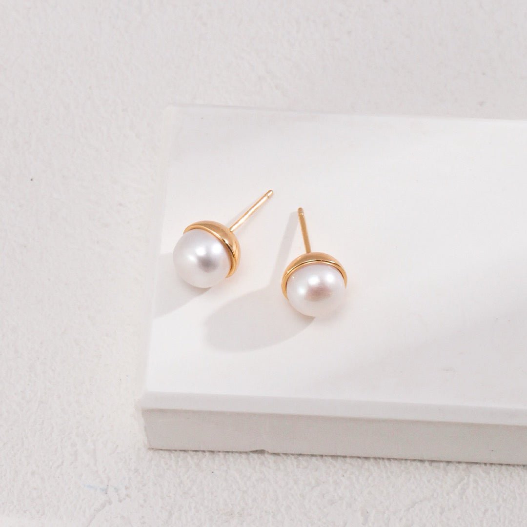 S925 Silver Heart Drop 2 - way Earrings with Natural Pearl - DOROTHEA JEWELS