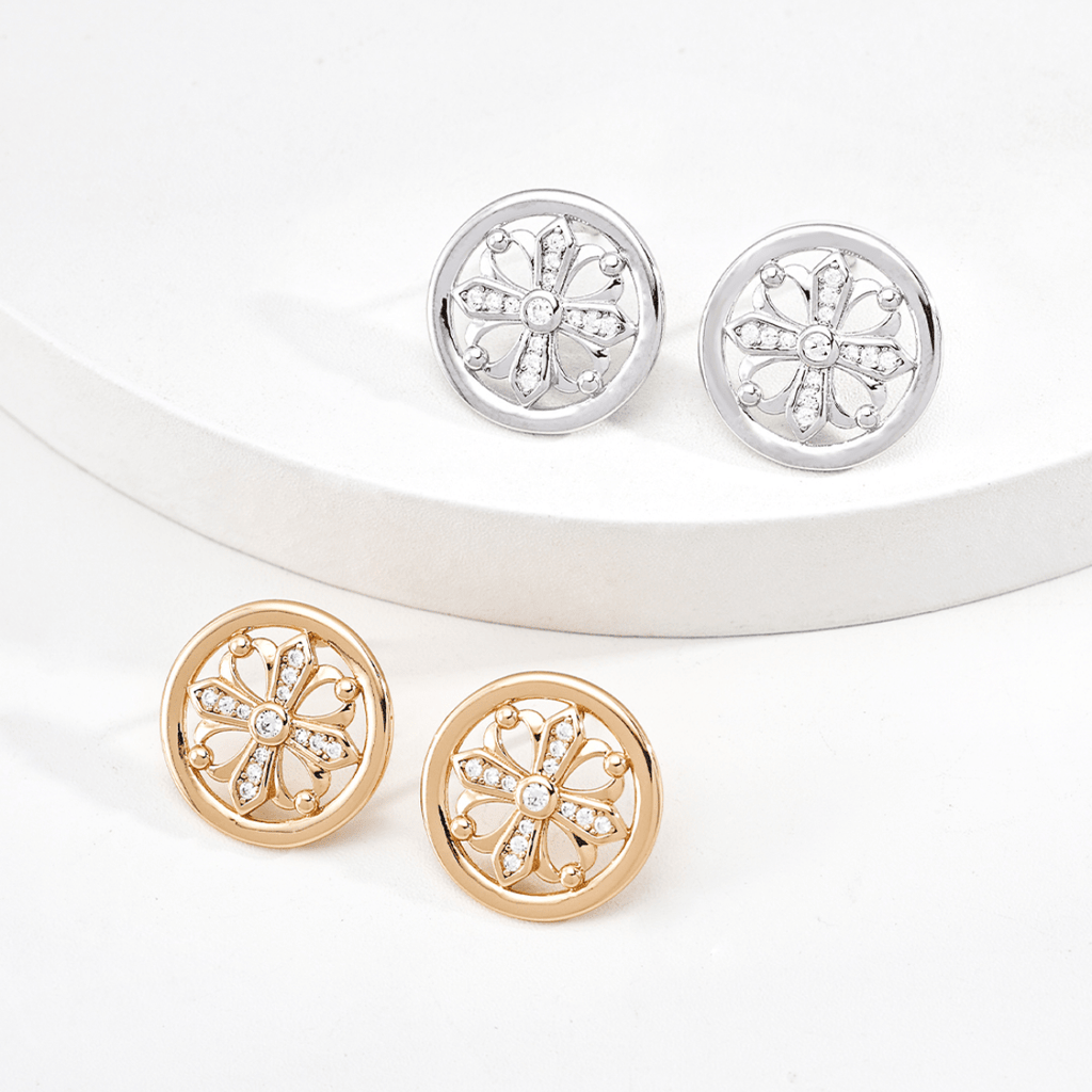 Cross Fleury Natural Pearl Jewelry Set - DOROTHEA JEWELS