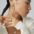 Lava - Cooled Irregular Pattern Natural Mother of Pearl Collection - DOROTHEA JEWELS