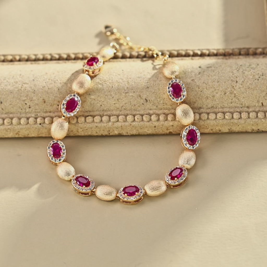 【Dorothea】Vintage Zircon S925 Silver Bracelet
